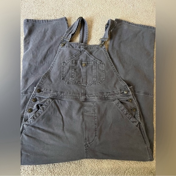 Faherty Black Denim Overalls - Picture 4 of 4